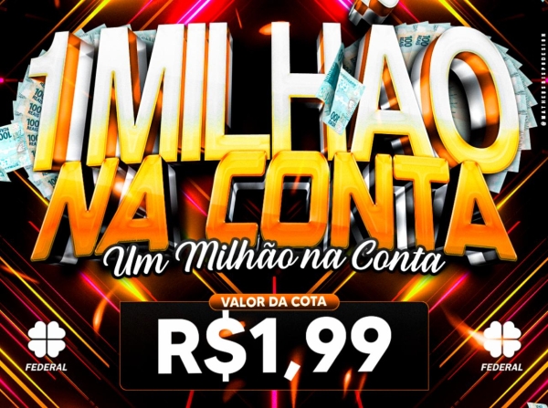 1,99 PRA 1.000,000,00 MILHÃO NA CONTA 